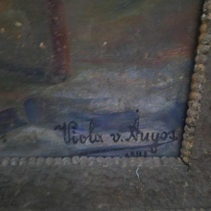 tablou religios pe panza