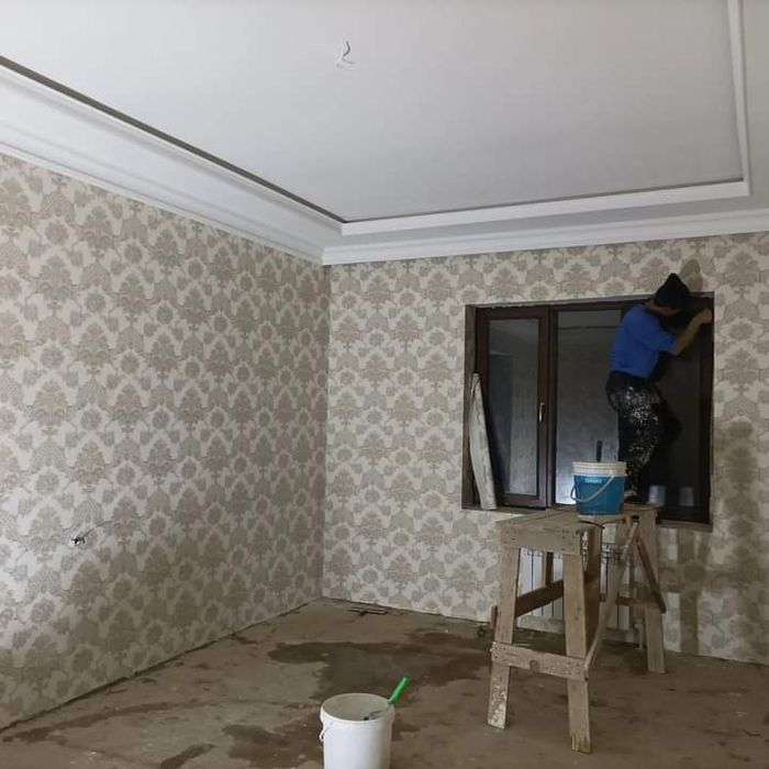 Маляр шпаклёвка,имулся,краска ,отточенто евро ремонт киламиз