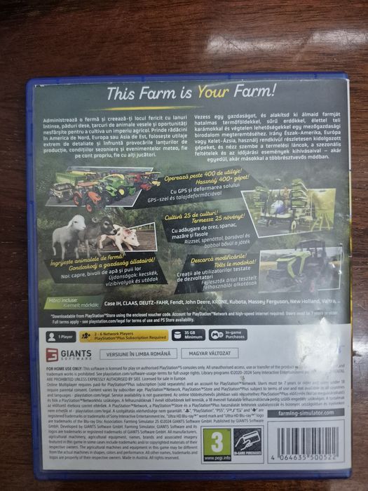 Vând joc nou nouț farming simulator 25 petru PS 5.
