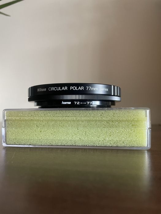 Filtru Polarizare Nikon C-PL 77mm + Adaptor Hama 72-77mm