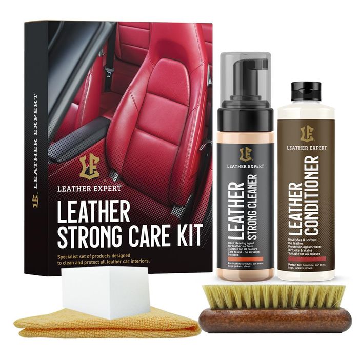 комплект за почистване и грижа за кожа leather expert strong care ...