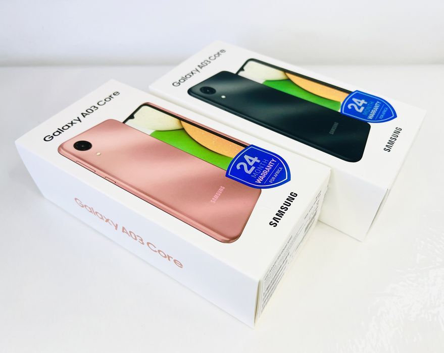 НОВ! Samsung Galaxy A03 Core 32GB 2RAM Onyx / Bronze 2г. Гаранция!