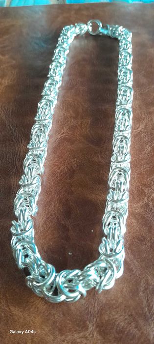 65/Сребърен Синджир Кралска плетка-112грама.