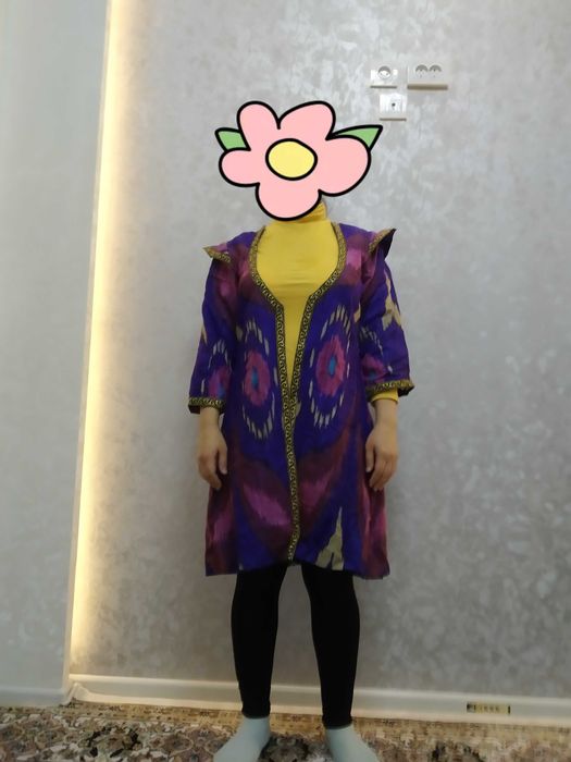 Костюм, кардиган, сарпа, пиджак длинный в национальном стиле