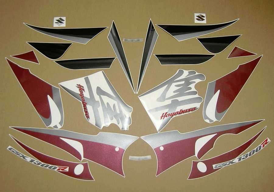 Стикери Сузуки 1300 Hayabusa 2005-2006г лепенки Suzuki Хаябуса графики