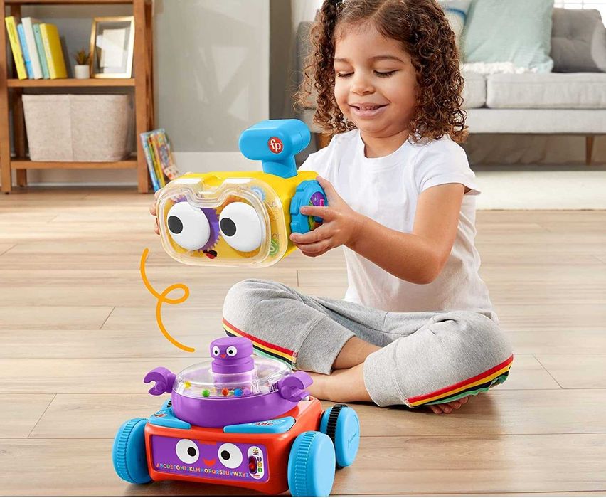 Интерактивен робот 4 в 1 Fisher Price Обучаващ бот с музика и светлини