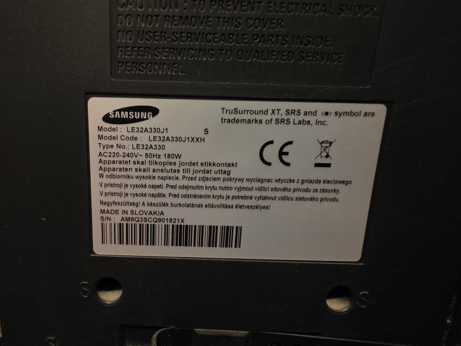 Samsung LE32A330 81.3 cm (32") HD Black