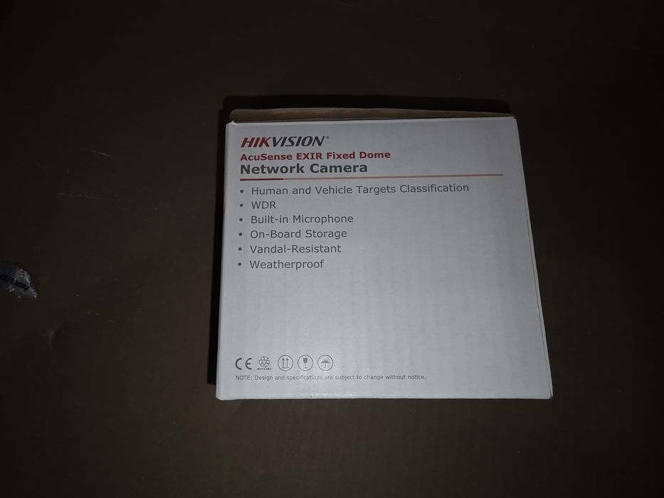 Camera supraveghere IP Dome Hikvision AcuSense DS-2CD2143G2-IU2, 4 MP, 2.8 mm,