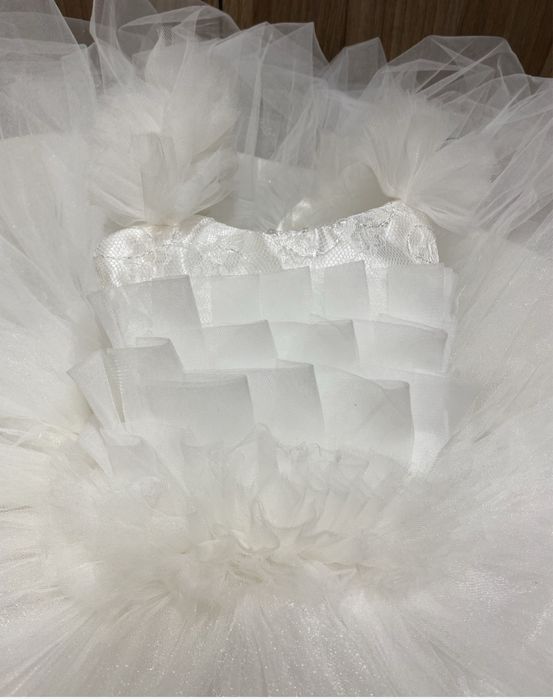 Булченска рокля за дете с воал 2-5г