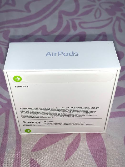 Apple AIRPODS 4TH GEN, бял цвят