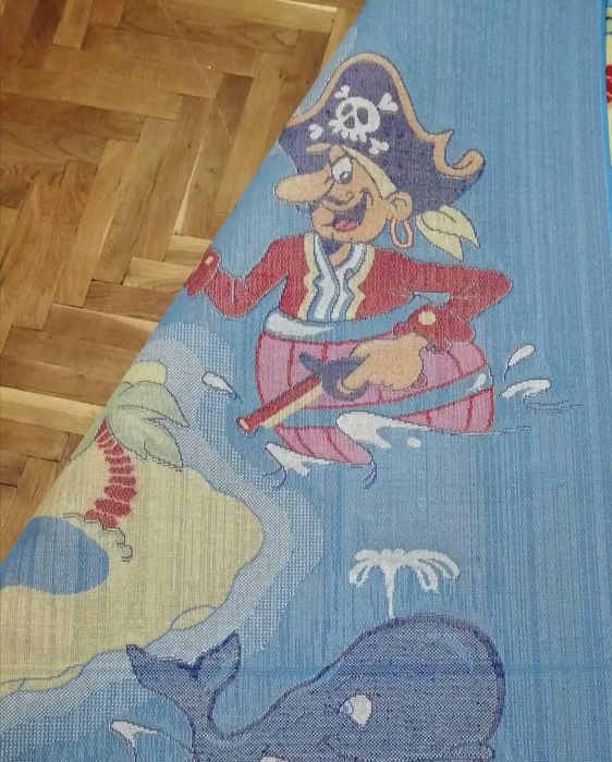 Детски килим с остров, пират, съкровище - 200 х 240см