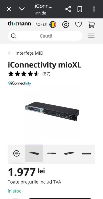 Placă de sunet Interfata de sunet Iconnectivity Audio 4C sau mio XL
Au