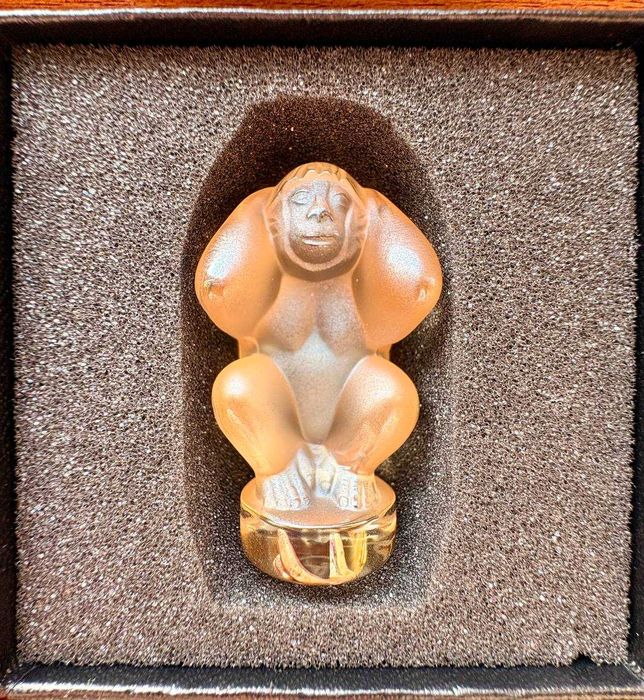Набор из 3-х скульптур Lalique Three Wisdom Monkeys/ Обезьяны