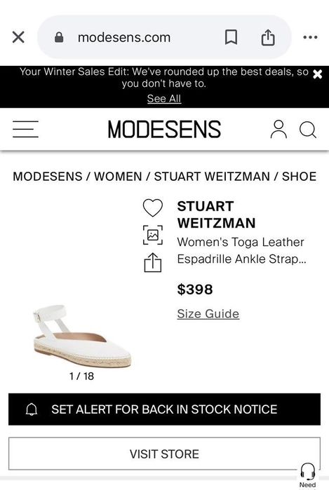 Бели обувки Stuart Weitzman