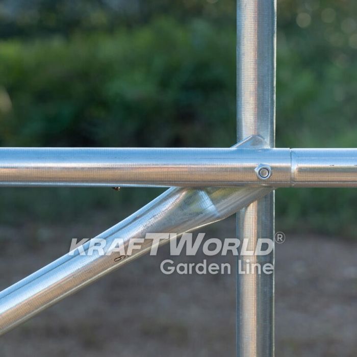 Градинска Тунелна Оранжерия 4 м KraftWorld Garden Line – усилена конст