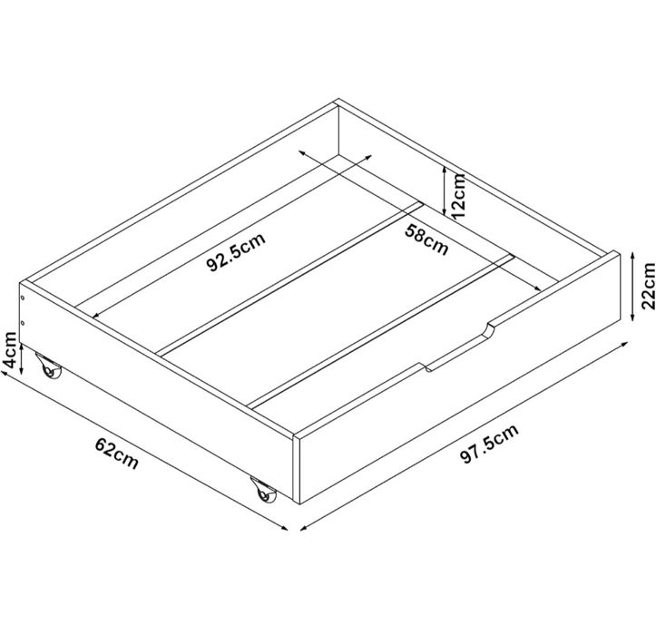 Две чекмеджета за детско легло 2015