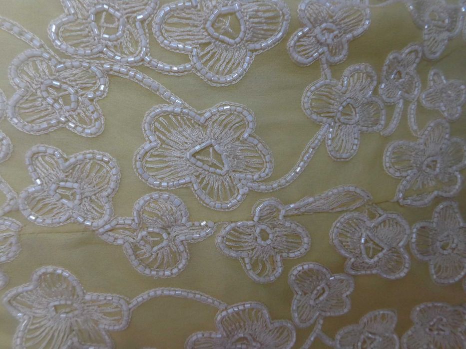 Bluza matase broderie margele marimea L