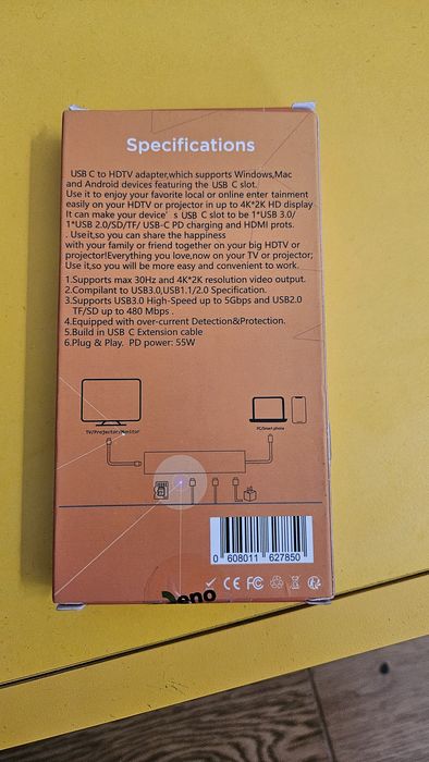 Adaptor hdmi, usb, usb c, sd, micro sd