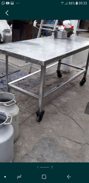 Masa inox,mandrina,scripete,burlane otel,sufa otel,canistra aluminiu