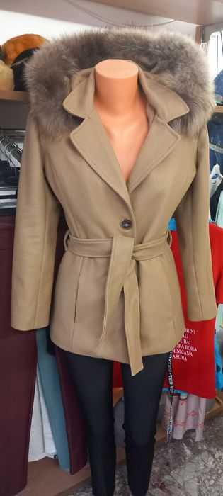 Дамско палто вълна и кашмир