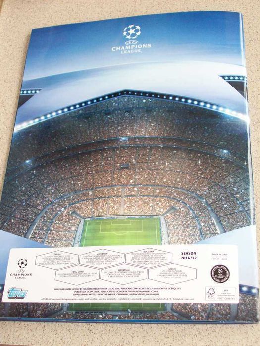 Oфициален стикер албум Шампионска лига 2016/17 UEFA Champions League