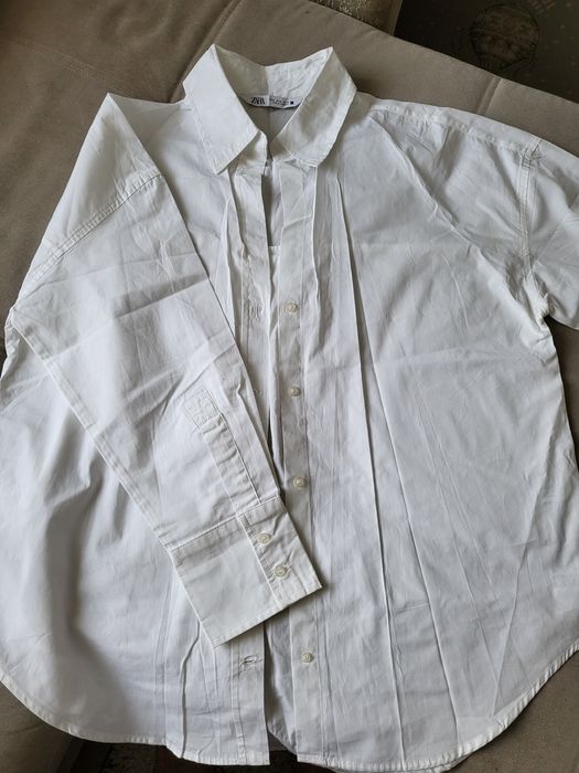 Zara рубашка белая, новая.