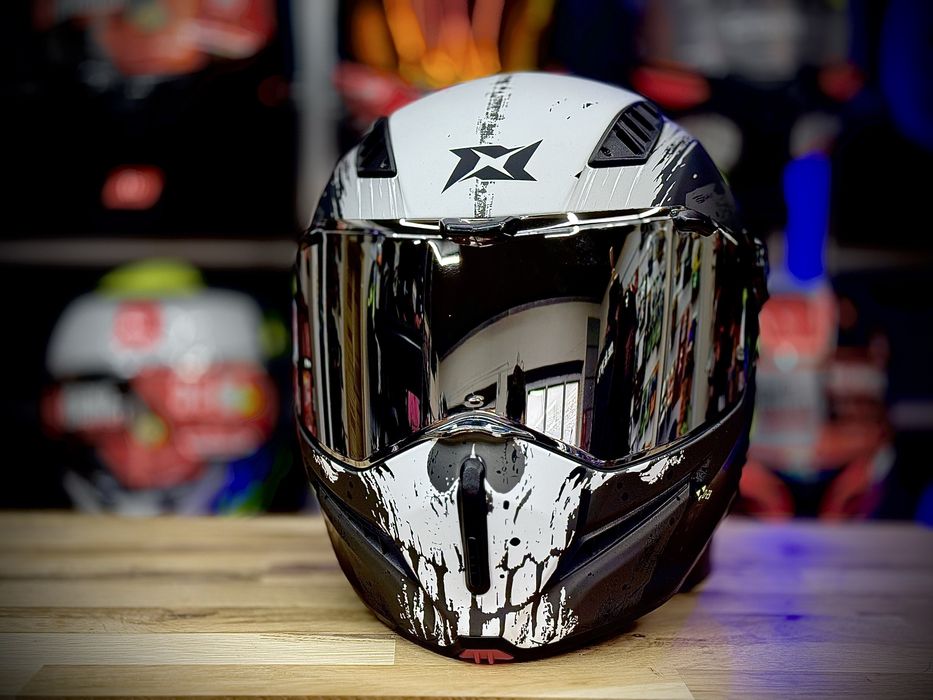 Casca Moto Modulabila / Flip-Up Axxis Ghost Fighter D29/B2 Gri Mat