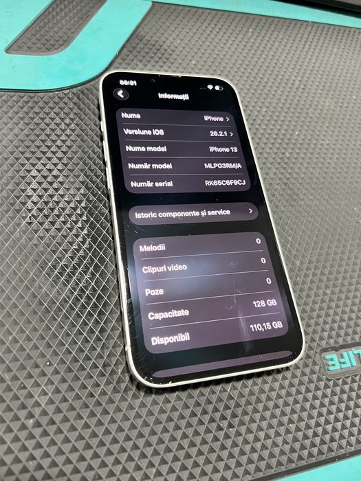 iPhone 13 Alb 100% Baterie 128GB 10/10 11 12 14 15 Pro Max Plus