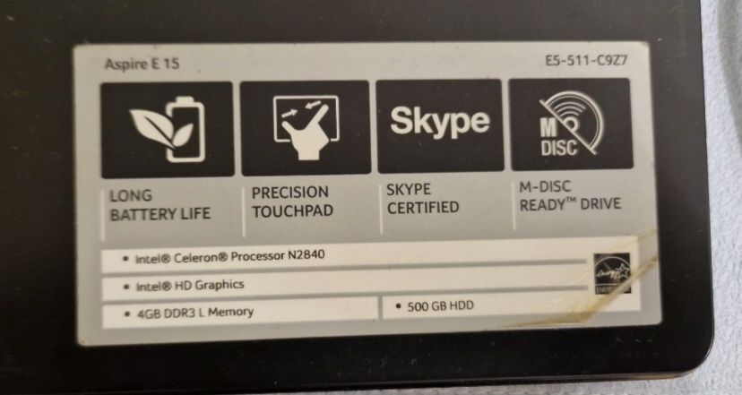 Продам ноутбук Aspire E15