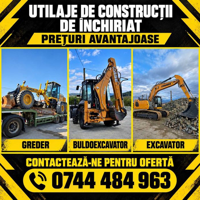 Utilaje de construcții de închiriat