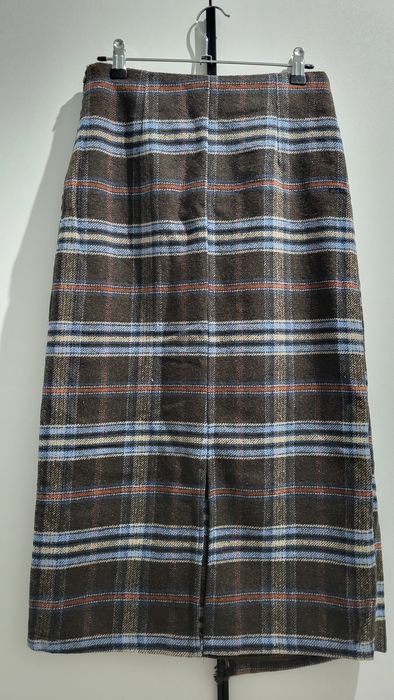 Юбка тёплая в клетку