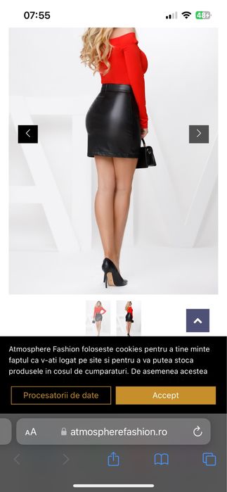 Fusta imitatie piele