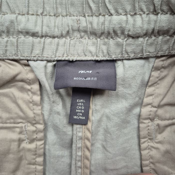 Pantaloni relax fit din In si bumbac