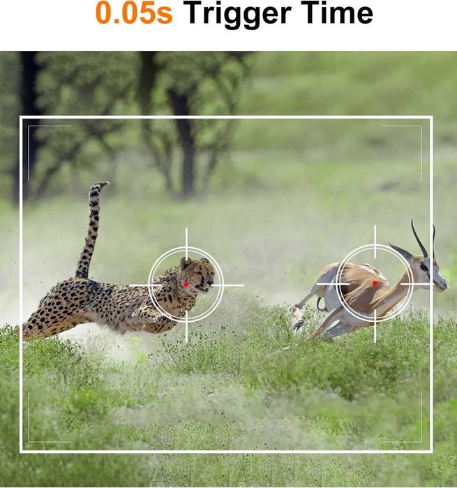 4K 48MP ловна камера с нощно виждане, активиране с движение