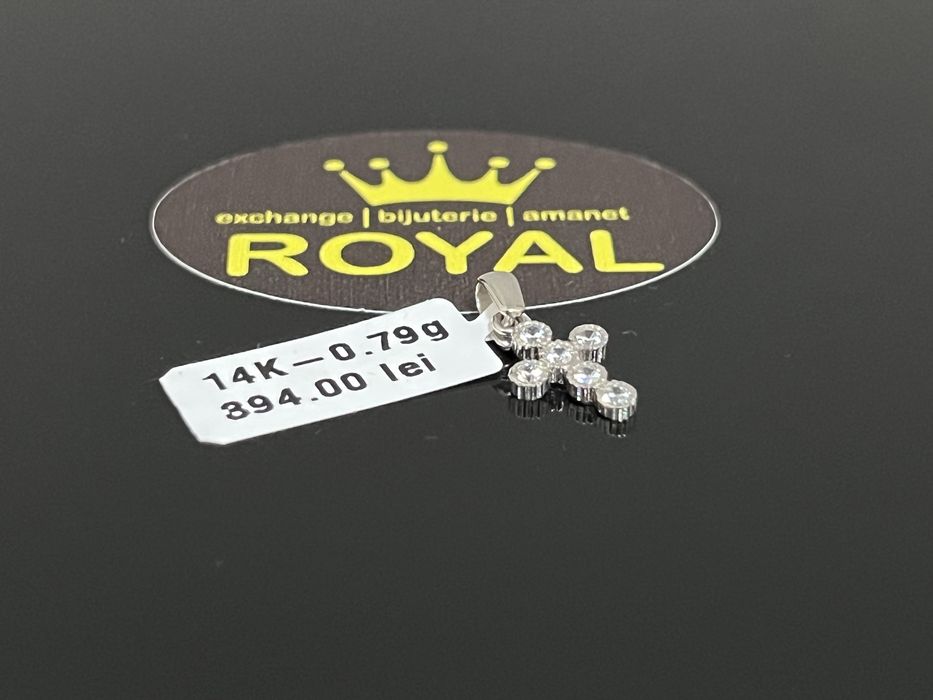 Bijuteria Royal CB : Pandantiv aur alb 14K 0,79 grame
