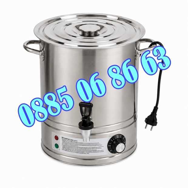 Неръждаеми Електрически казан за варене на буркани 30 л 1.8 kW и 60 л 2.8 kW + ГАРАНЦИЯ