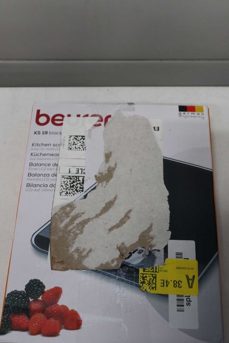 Кухненска везна Beurer Black KS 19 с модерно управление с тъчскрийн бутони