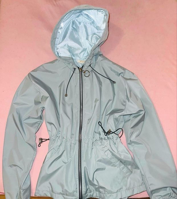 Дамско пролетно яке #ASIST – леко, с качулка, цвят мента