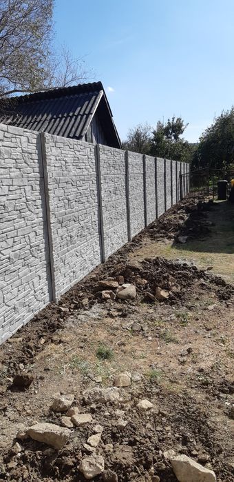 Placi gard beton armat cu fier beton