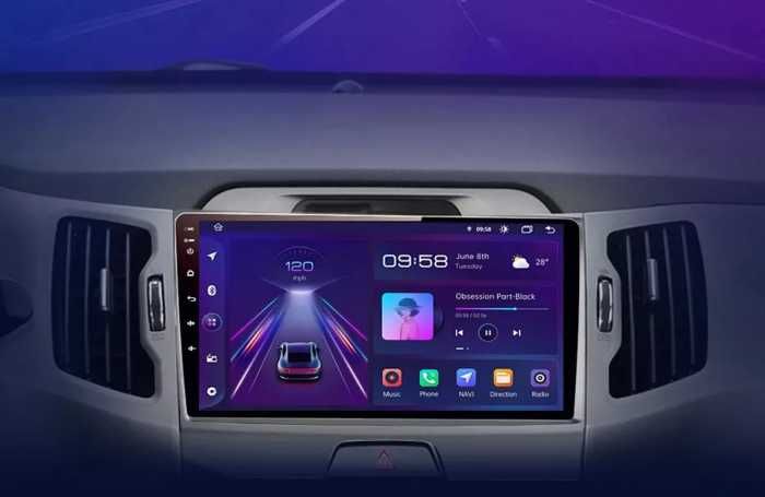 Navigatie Android KIA Sportage 3 Carplay Android Auto + Camera Spate