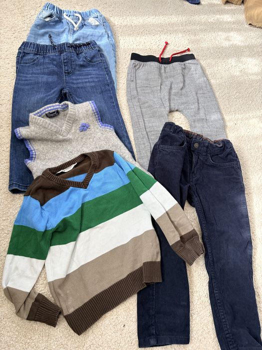 Lot haine baiat elegante , camasi, pulovere, pantaloni,3-4 ani