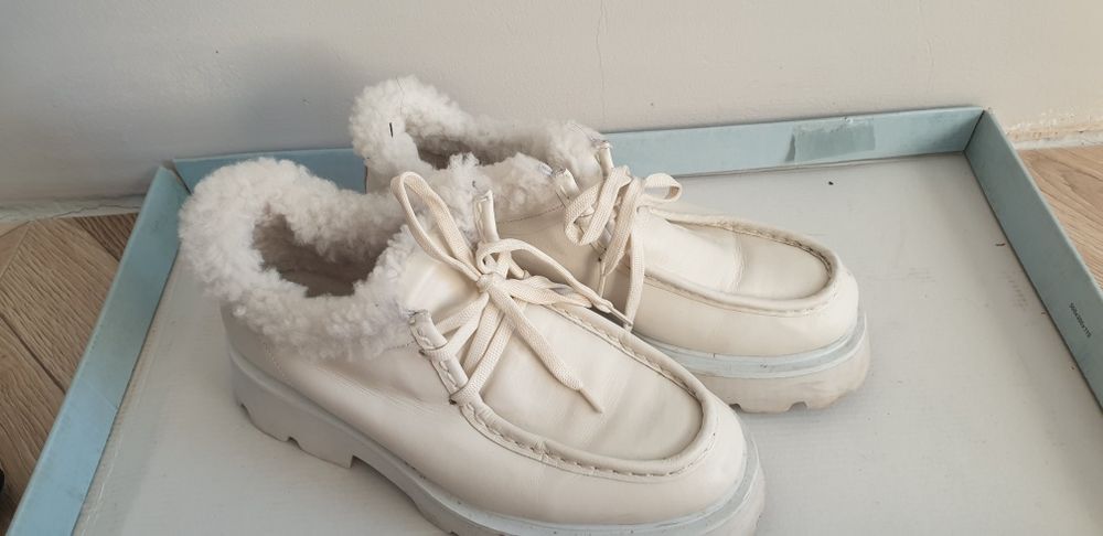 Ботинки овчина кожа