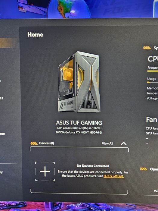 Calculator PC Gaming Asus Tuf t500 mv , i7 gn13 , rtx 4060TI  32gb ddr5 , 1 TB ssd m2