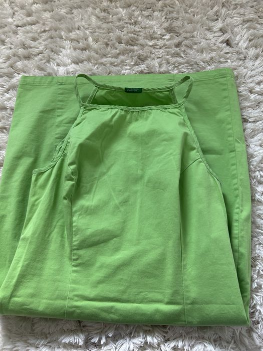 Зелена рокля Benetton размер S