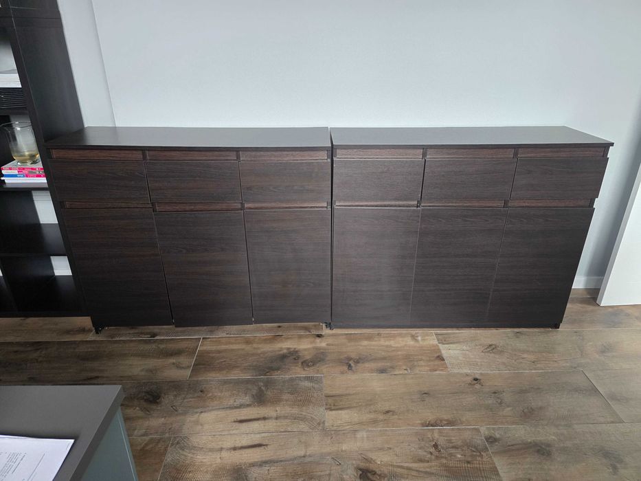 2 x Comoda birou / dormitor Wenge