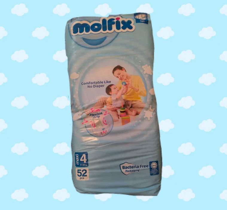Бебешки памперси Molfix