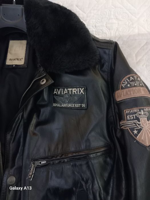Vând geacă Aviatrix din piele naturală, model aviator, mărimea M, în s