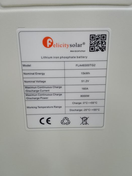 Felicity 15kW litiy batareya