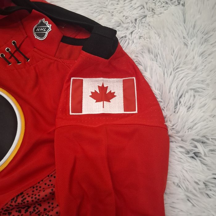 ! НАМАЛЕНИЕ ! ADIDAS NHL Calgary Flames фланелка НОВА