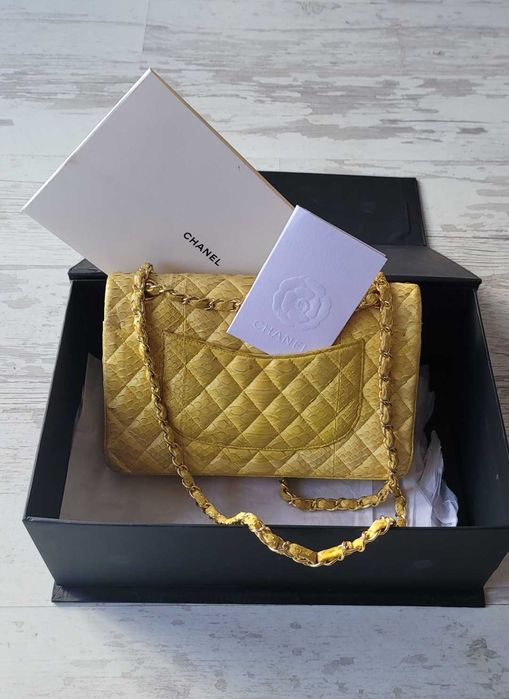 Salee!!! Оргинална чанта на Сhanel от питон